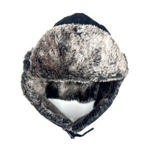 KB ETHOS Aviator Cotton Corduroy Winter Ski Fur Cap Flap Trapper Hat Adult OS